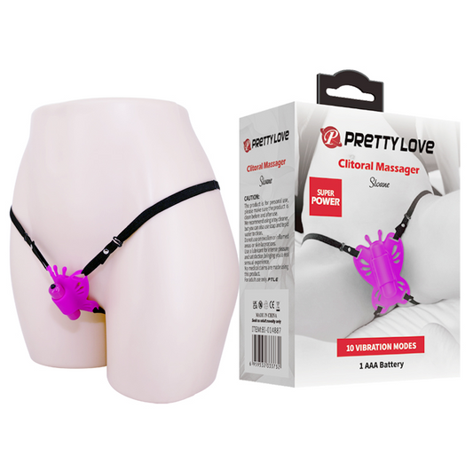 Vibrador con arnés PRETTYLOVE BW-14887