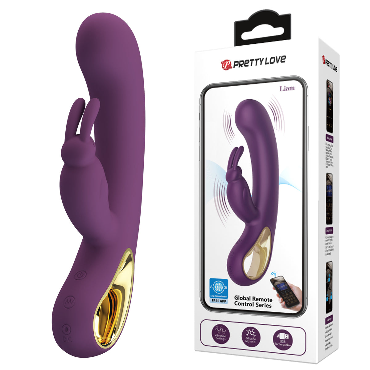 - PREVENTA - Vibrador de conejo con APP BI-014420HP