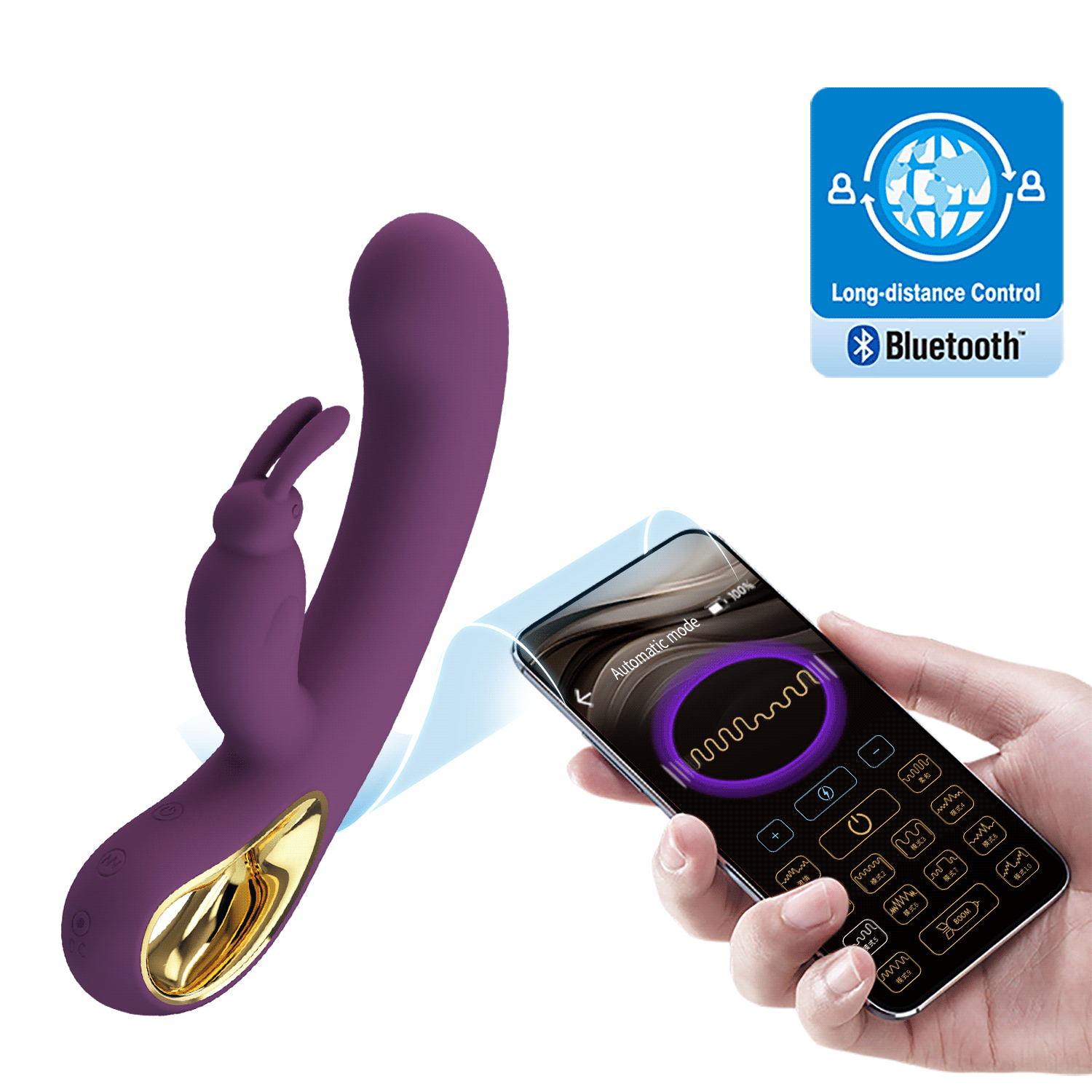 - PREVENTA - Vibrador de conejo con APP BI-014420HP