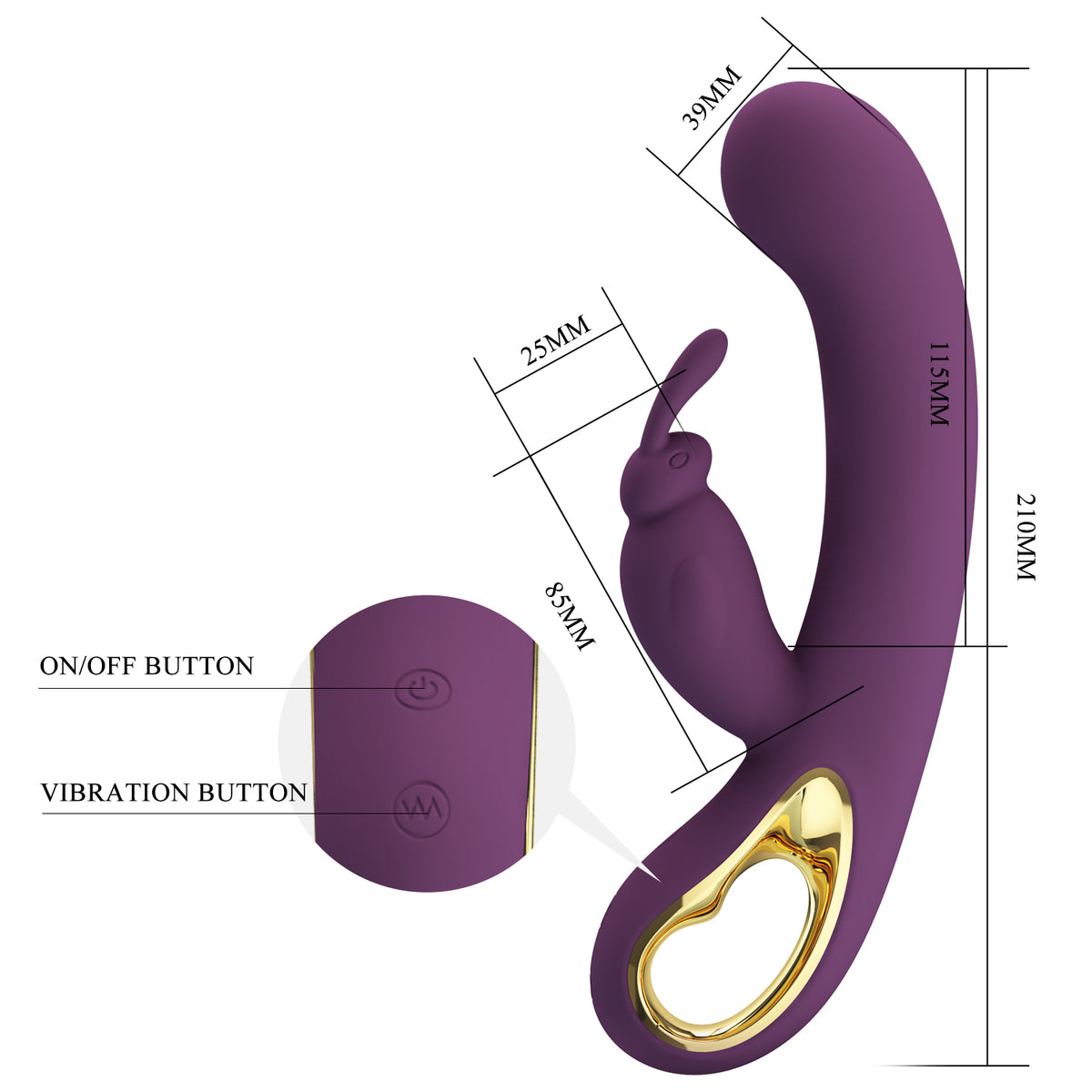 - PREVENTA - Vibrador de conejo con APP BI-014420HP