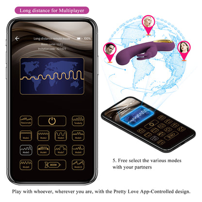 - PREVENTA - Vibrador de conejo con APP BI-014420HP
