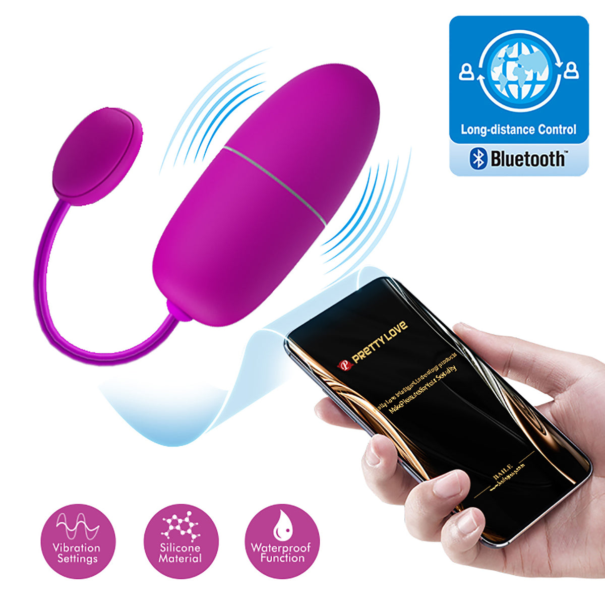 - PREVENTA - Huevo Vibrador a control APP  BI-014895HP