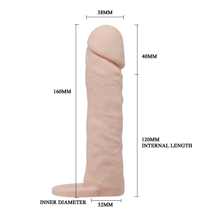 Funda agrandadora para pene +4cm BI-026228