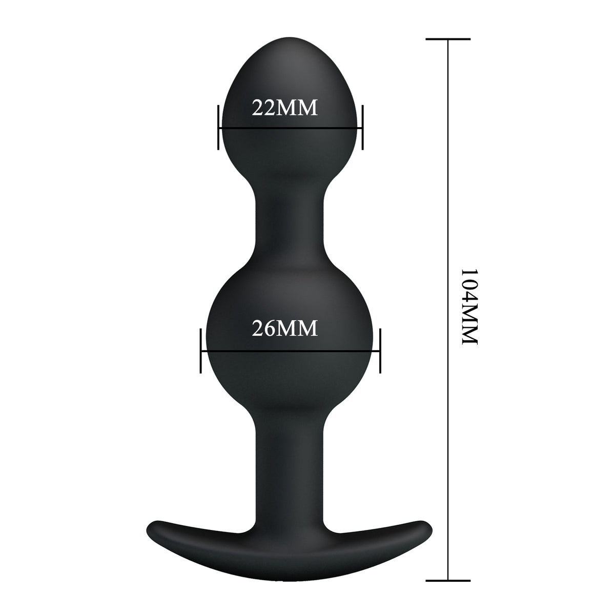 Plug anal con pesas internas BI-040034