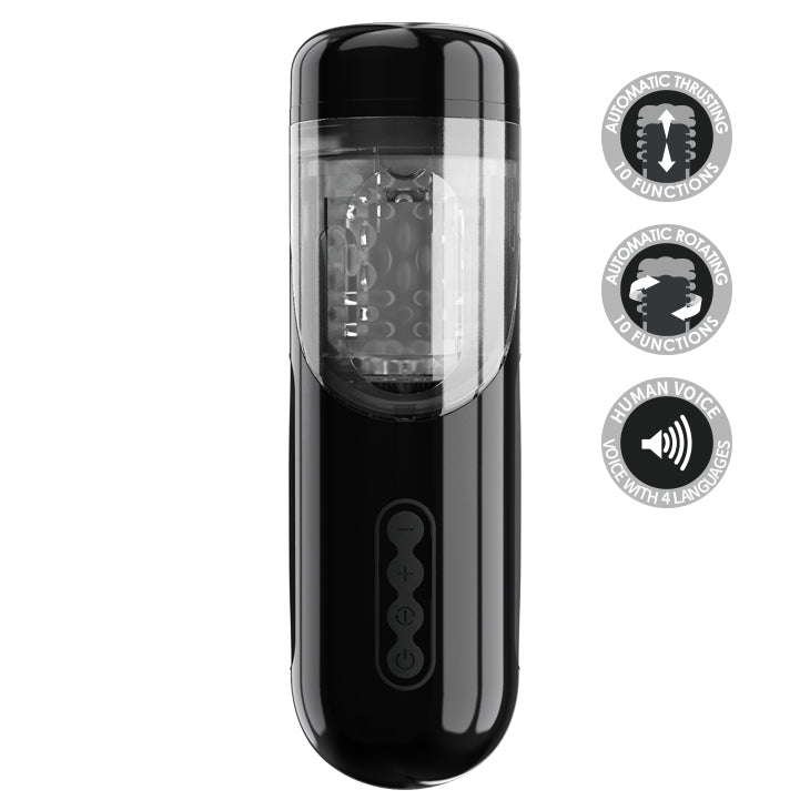 Masturbador masculino Automatico con Voz y Rotación BM-00900T57