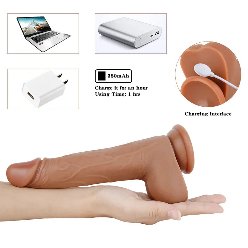 Dildo percutor a control Scorpio 1.0 MF1018