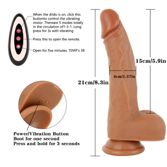 Dildo percutor a control Scorpio 1.0 MF1018