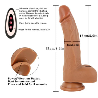 Dildo percutor a control Scorpio 1.0 MF1018