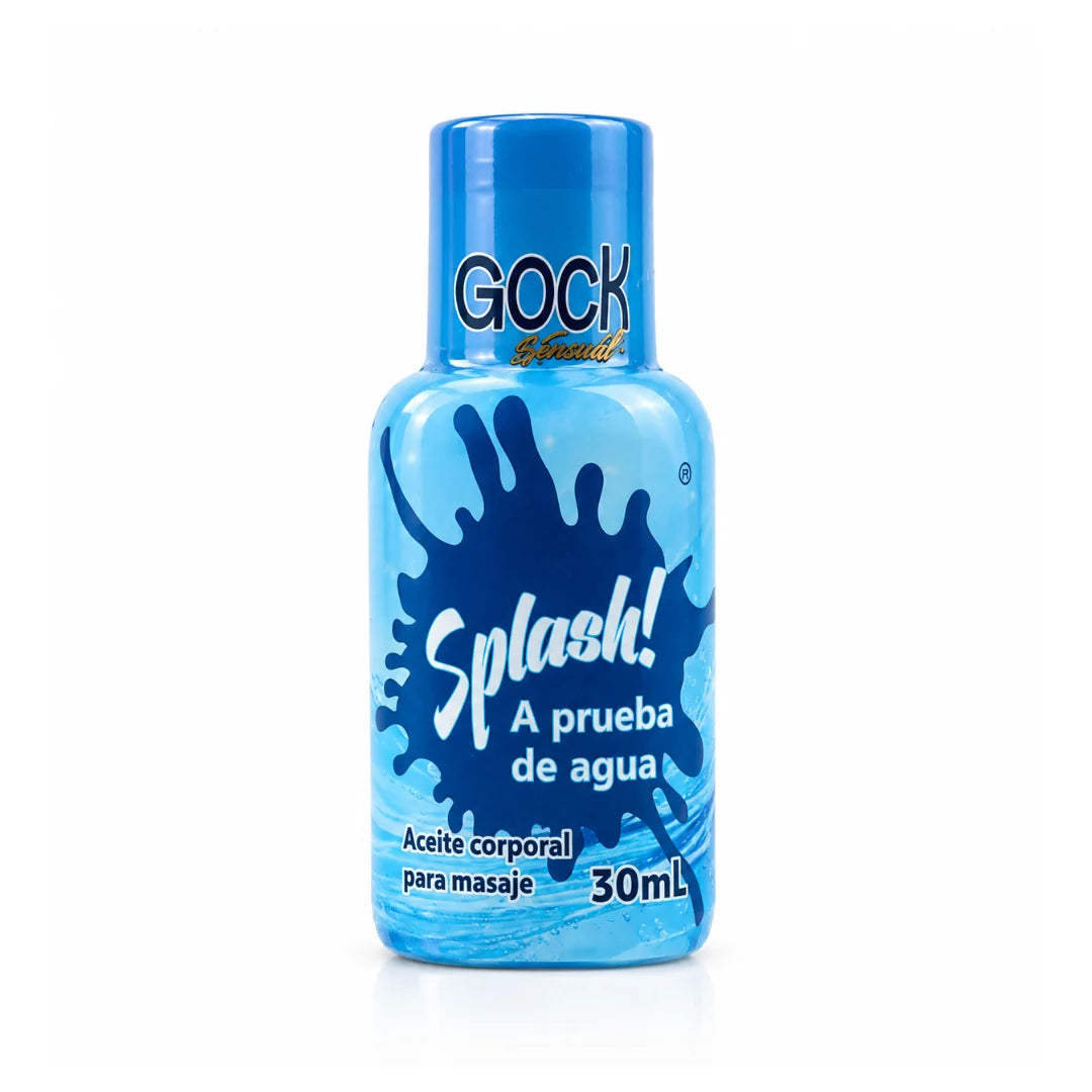 Lubricante Splash Gock Siliconado - Uso Acuático, Anal y Para Masajes 30 ML.