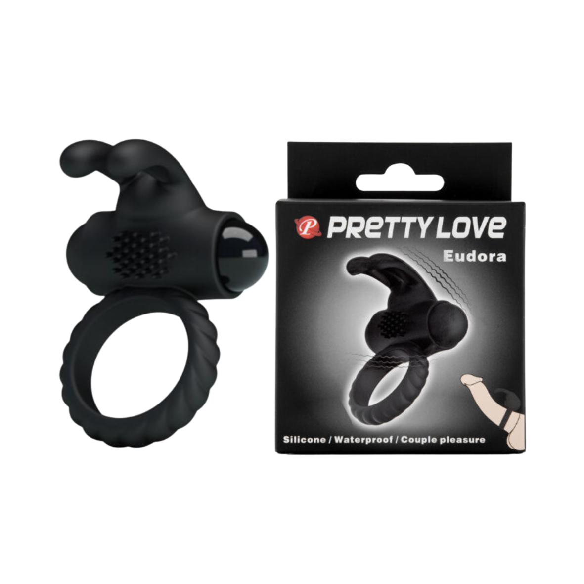 Anillo vibrador con Estimulador Eudora – Pretty Love BI-026219