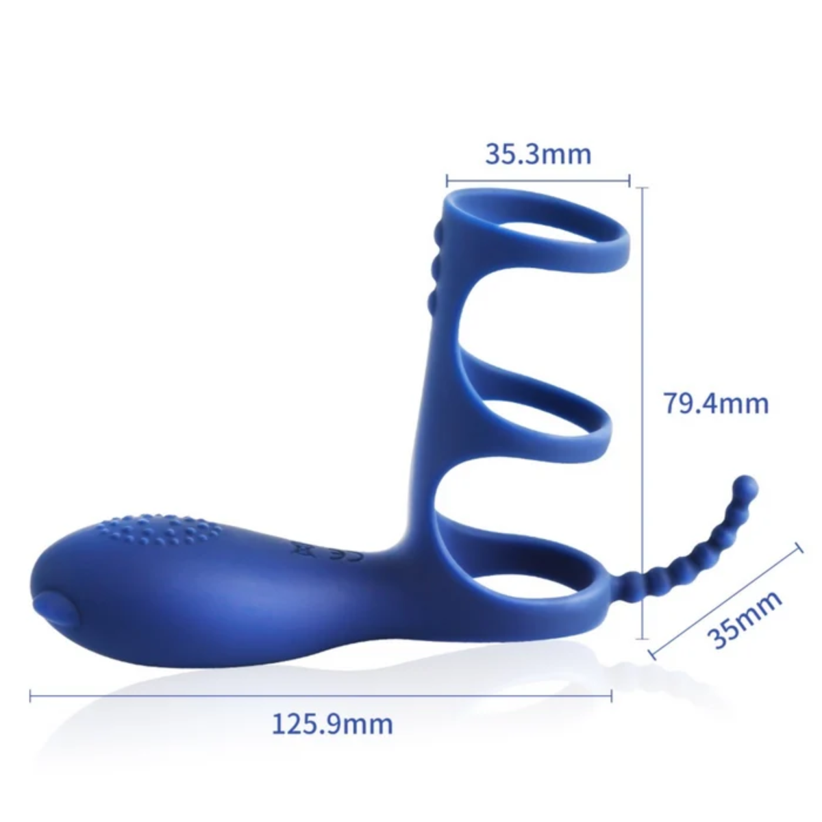 Anillo Vibrador para Pene con Extensión Anal 	MRB-006