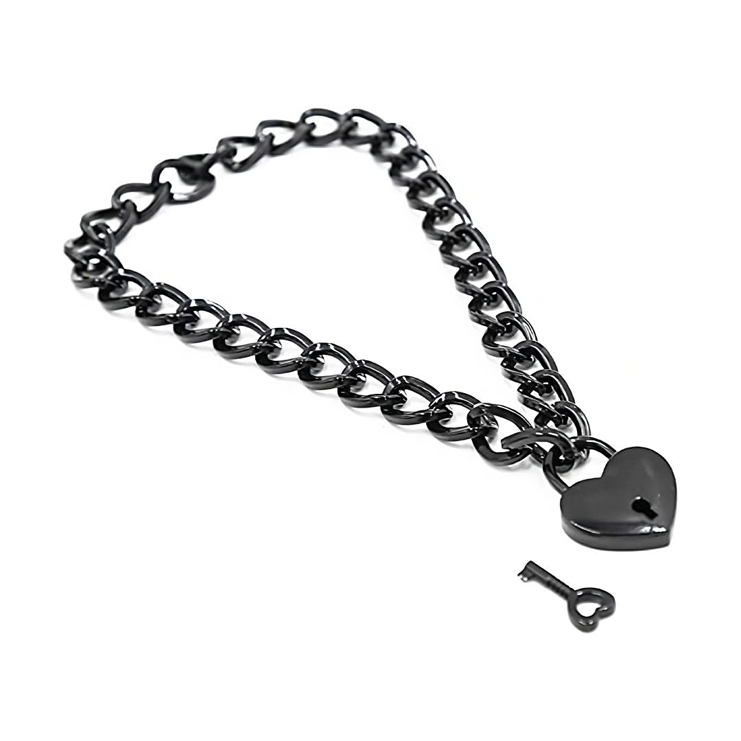 Collar candado de corazón RYWC-250-B
